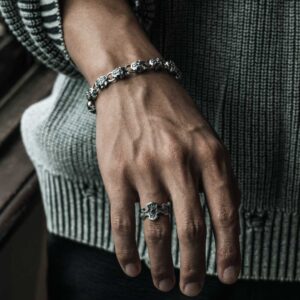 【秋季散步】巴洛克騎士套組 (巴洛克騎士盾戒指+巴洛克騎士盾手鍊)